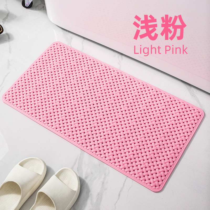 Picture of Environmental protection and tasteless bathroom anti-slip mat shower bath anti-fall mat bath mat toilet toilet suction cup soft