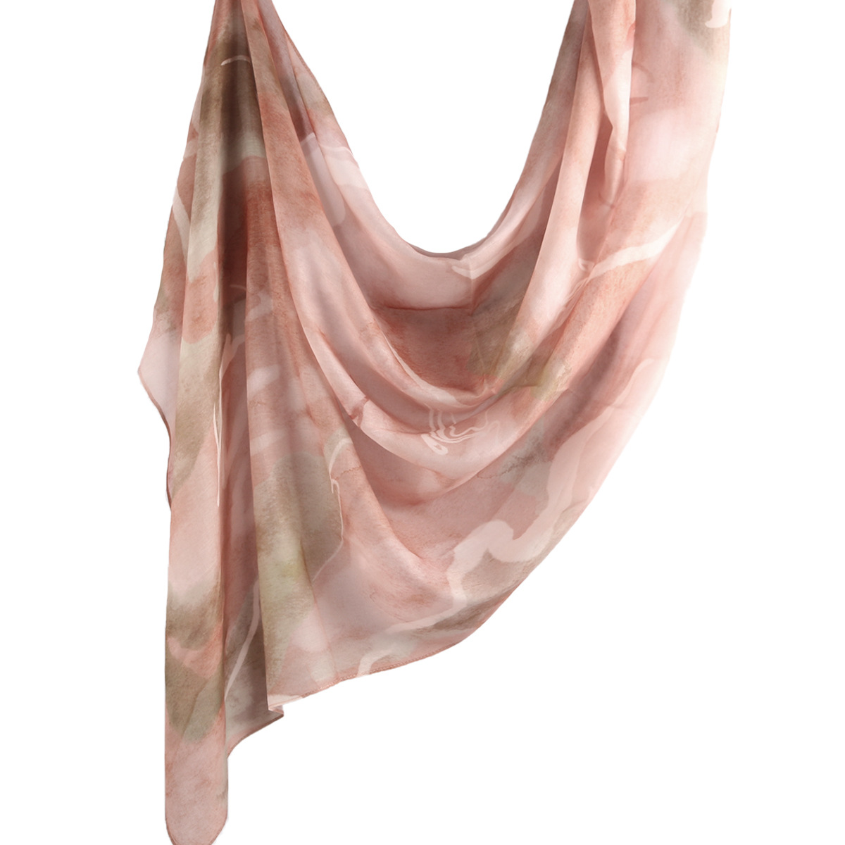 Picture of Best-Selling Watercolor Tie-Dye Cotton Scarf Arabian Satin Polyester Long Scarf Turkish Middle Eastern Scarf