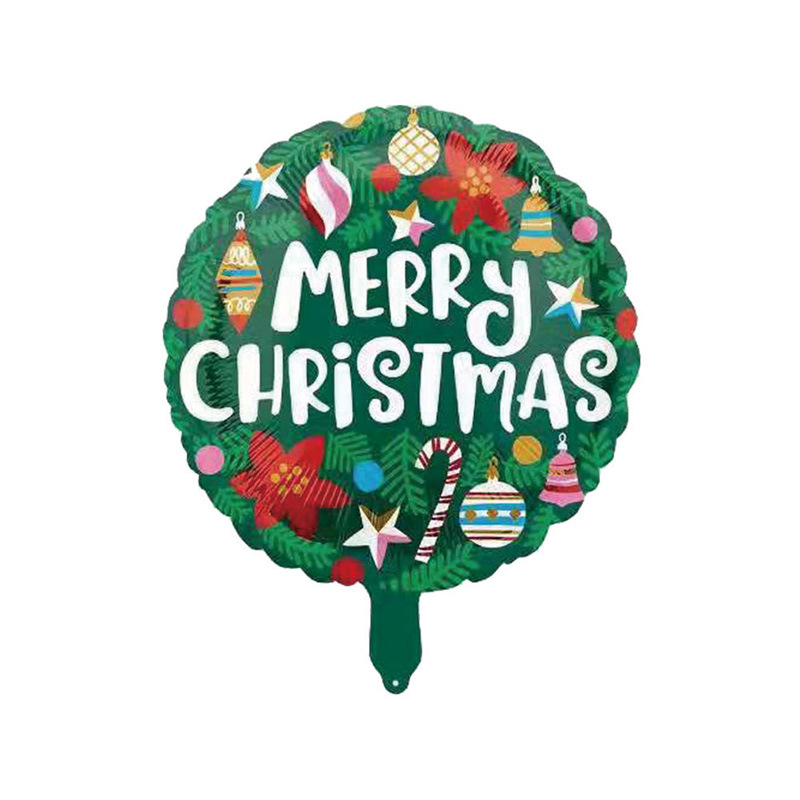 Picture of Christmas theme five-piece balloon combination Santa Claus Christmas tree gift box party decoration balloon wholesale