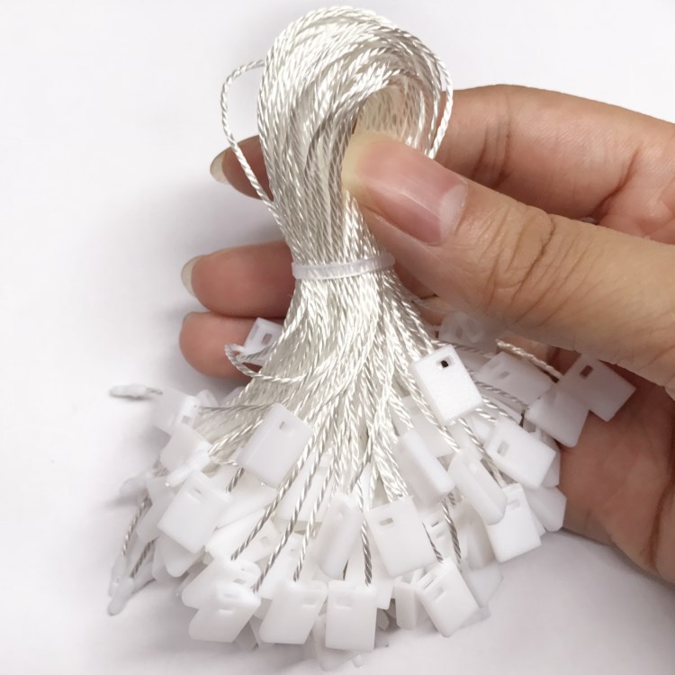 Supply square buckle universal hanging grain square hand rope hanging rope clothing accessories tag rope in stock rope buckle hanging tag