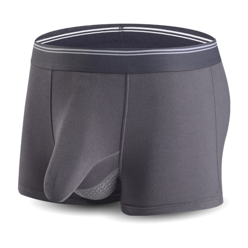 Men's elephant underwear sexy breathable recycled fiber boxers elephant nose scrotum holder bullet separation underwear