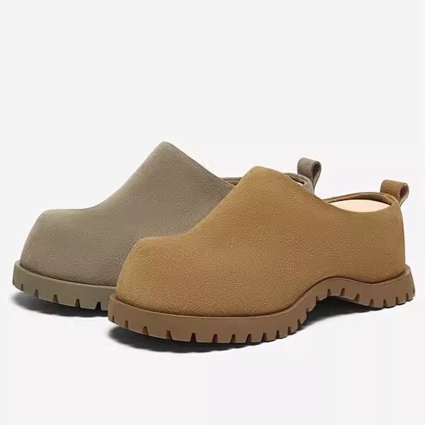 Retro Casual Slip-On Toe-Toe Slippers for Women's Outer Wear 2025 New Large-Toe Half-Slip Thick-Soled Birkenstock Shoes
