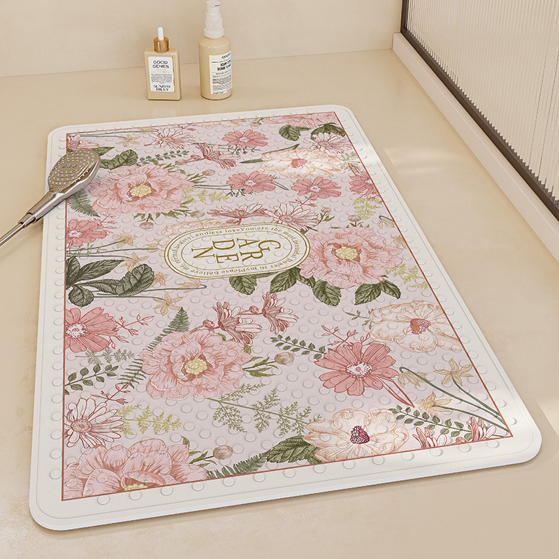Bathroom non-slip mat PVC bath anti-fall sucker mat bathroom bathroom children elderly shower massage mat