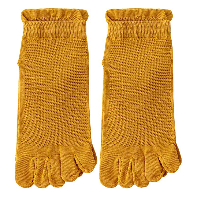 five-toe socks men's and women's cotton sports toe spring and autumn mesh deodorant sweat-absorbent socks