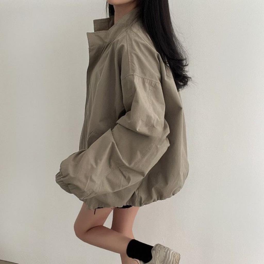 Picture of 2024 New Autumn Thin New Korean Style Loose Baseball Suit BF Workwear Casual Jacket Female Student Ins Trendy