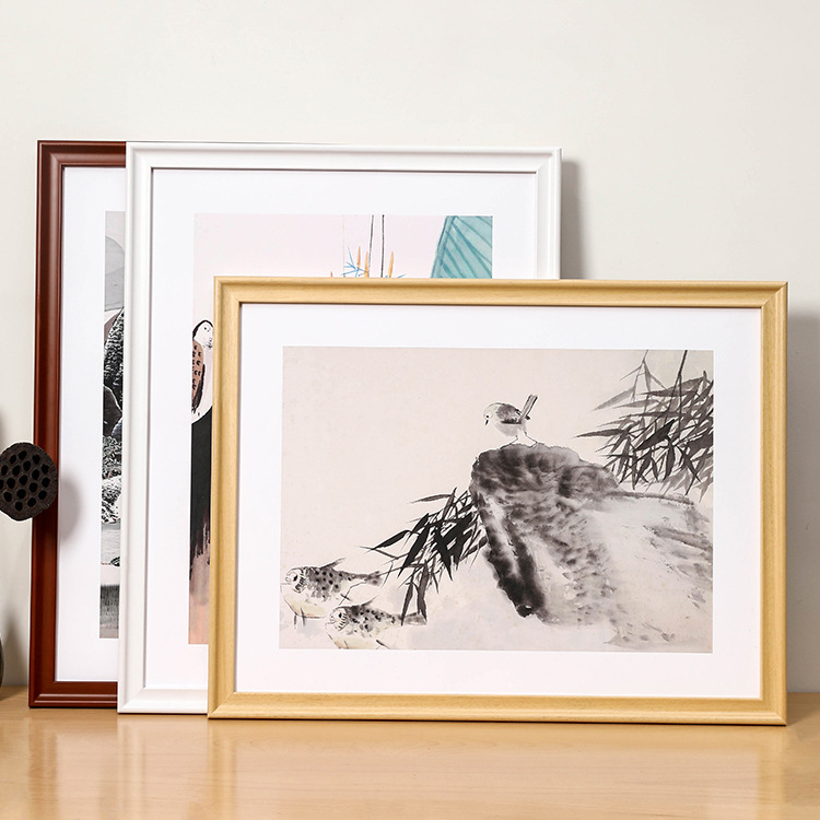Chinese style large picture frame wall-mounted photo frame mounting A3 poster 4K photo frame 24 sketch frame picture frame can be used for wholesale