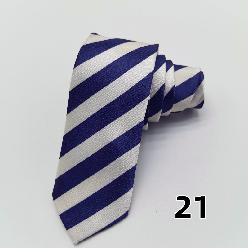 Picture of Ultra-narrow 5cm printed tie leopard print hand-tied unisex casual tie