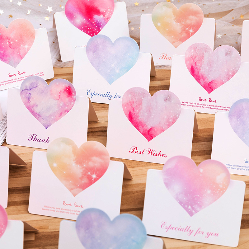 Picture of Cross-border South Korea Creative Universal Love Greeting Card Christmas Valentine's Day Small Card Birthday Tanabata Blessing Message Card