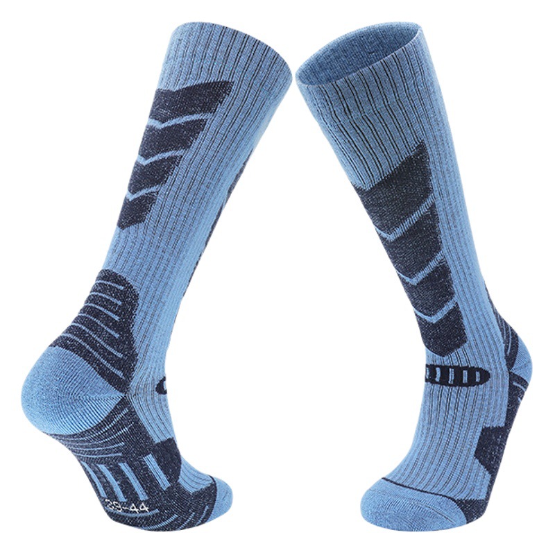 Winter High-Top Ski Socks for Kidsren and Adults Towel-Soled Long-Tube Thickeneded Warm Snow Socks Merino Wool Socks