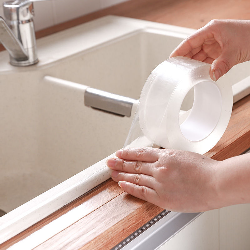 Kitchen waterproof mildew tape kitchen joint sealing strip transparent waterproof strip bathroom toilet gap wall corner stickers