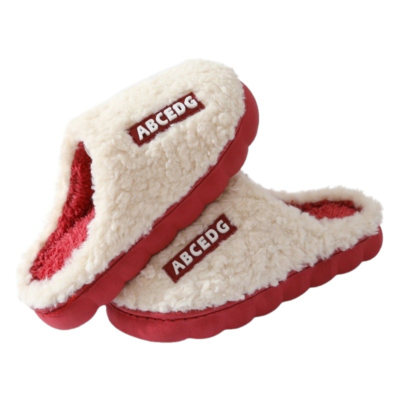 Women's winter cotton slippers men's winter indoor home home non-slip warm 2023 new couple slippers in stock