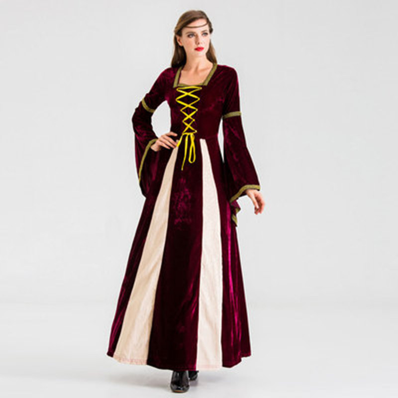 Picture of Halloween New European Retro Court Costume Queen Princess Queen Party Evening Dress Stage Play Costume