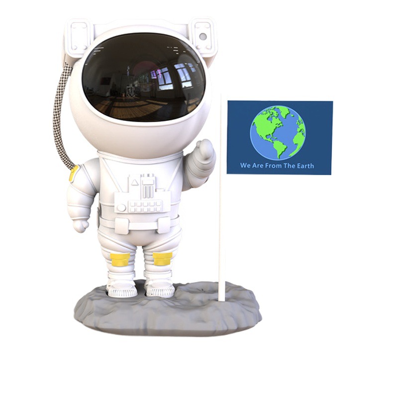 Astronaut Dynamic Starry Sky Projection Lamp Bedroom Atmosphere Lamp Starry Sky Ceiling Bedside Creative Ornaments Night Light Starry Sky Lamp