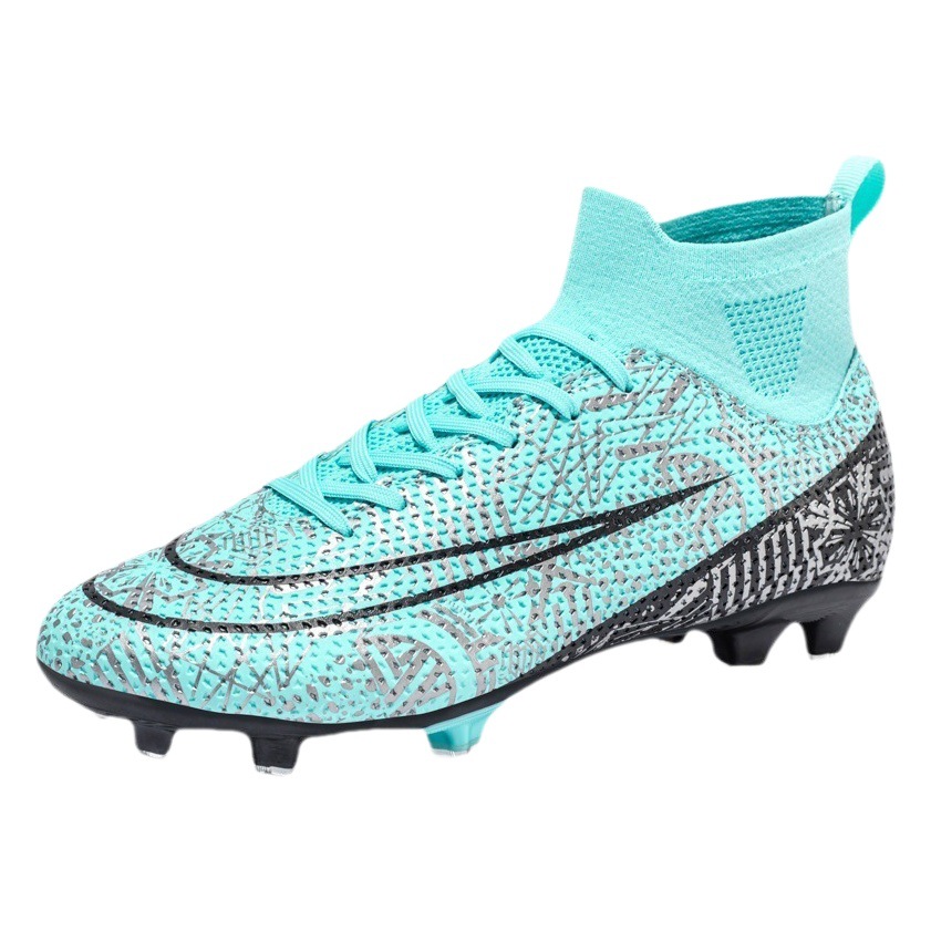 Cross-border foreign trade football shoes men's broken nails Primary School students teenagers Mandarin duck couple artificial grass spikes training wholesale