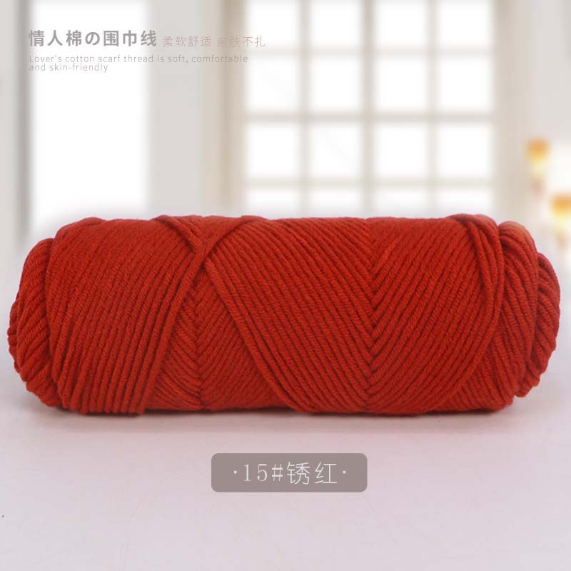 Picture of 8 strands of lover cotton wool scarf thread milk cotton baby thread stick needle thread thick thread stamp embroidery thread 8 strands of acrylic