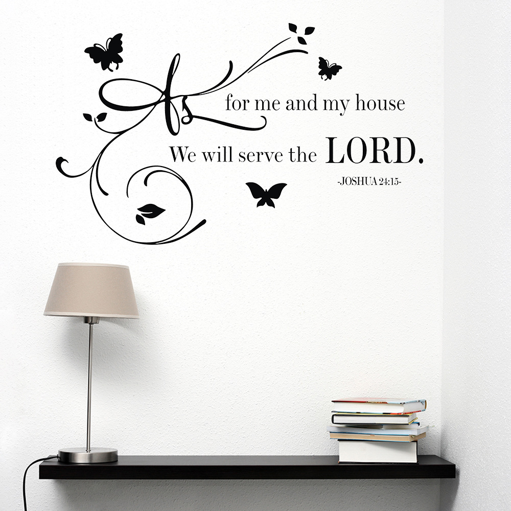 Manufacturer Wholesale Cross-Border New English for Me Creative Butterfly Motto Wall Sticker Living Room Bedroom Decorative Painting Ck-8