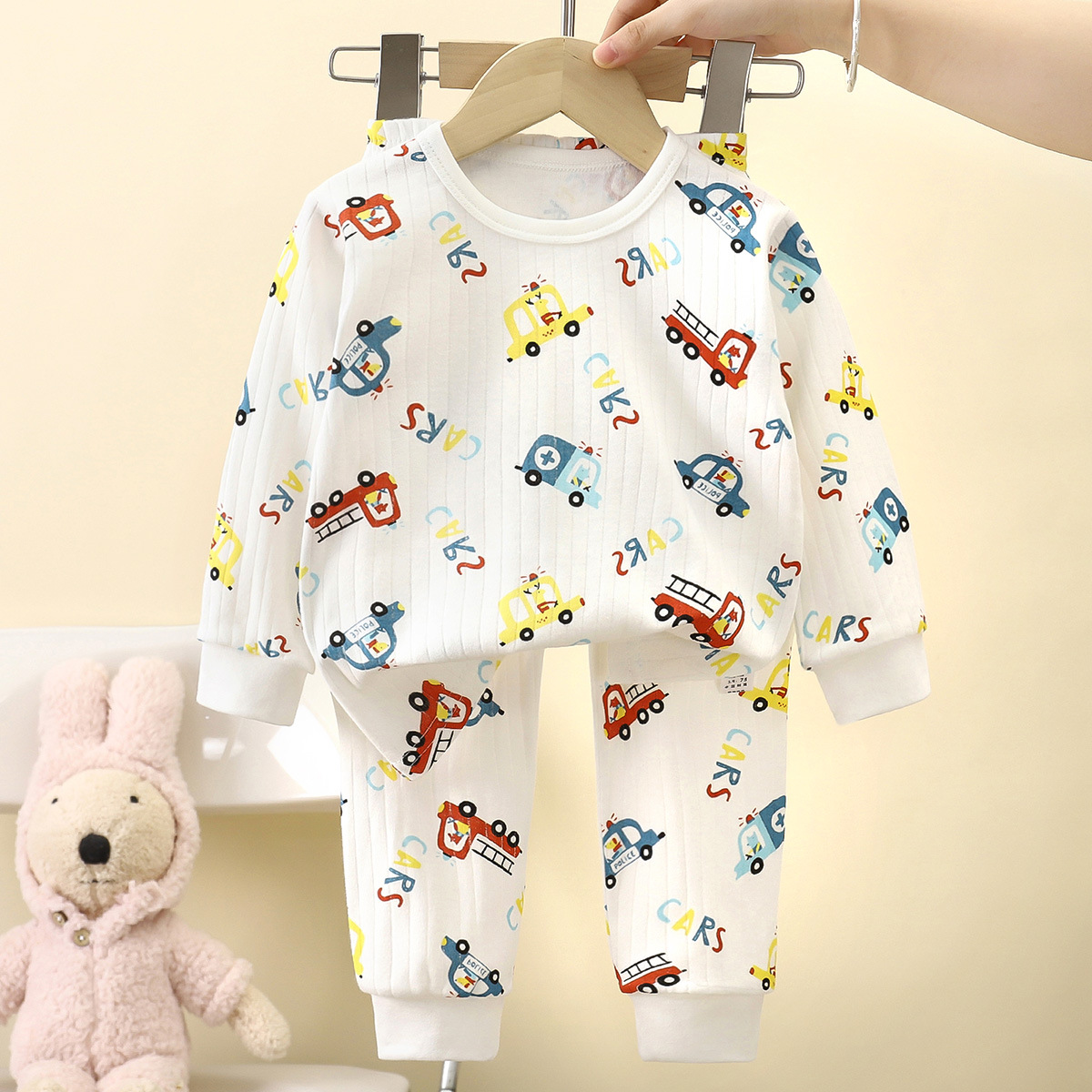 Picture of Children's Pure Cotton Underwear Set, New Autumn Style, Boys' Autumn Clothes and Pants, Baby Pajamas, Girls' Loungewear, Children's Clothing