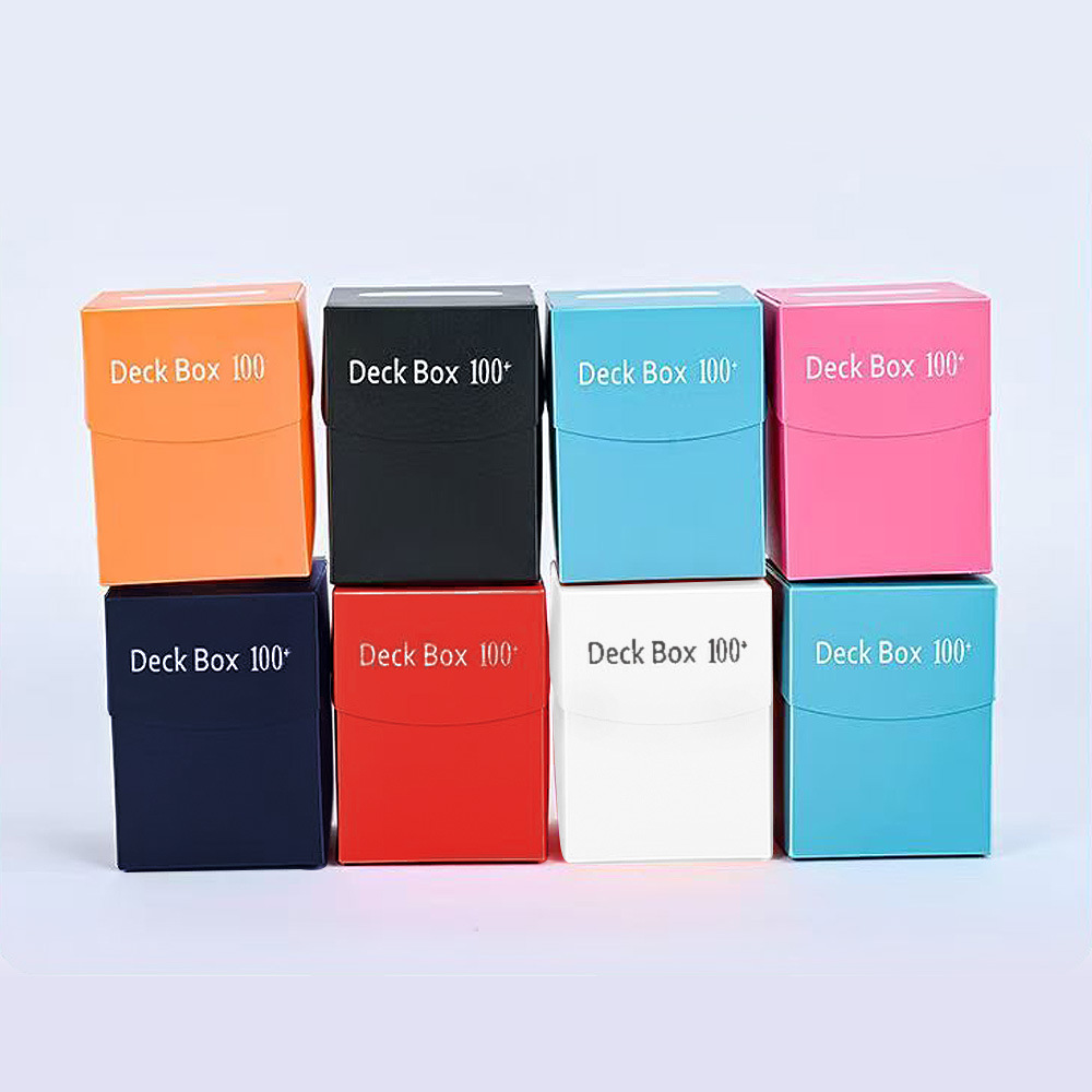 Deck Box 80+100+ Card Box Half Cover Pp Card Box Magic Card Board Game Card Pp Storage Box