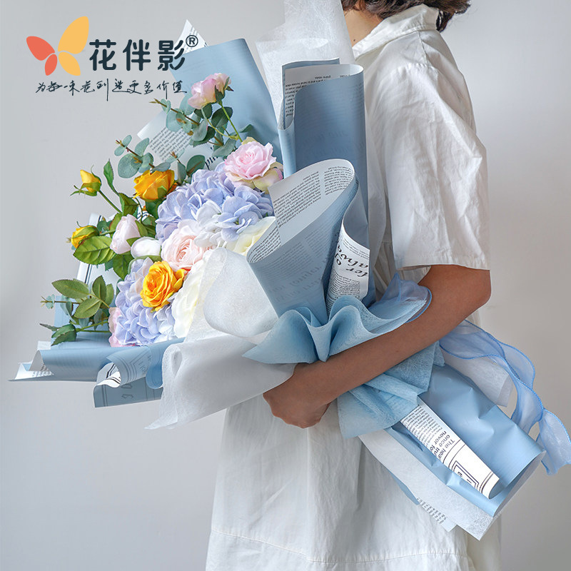 Flower Companion Shadow Ice Silk Cotton Cotton Candy Lining Paper Waterproof Cotton Paper Flower Wrapping Paper Beef Flower Backing Wet Water Not Breaking