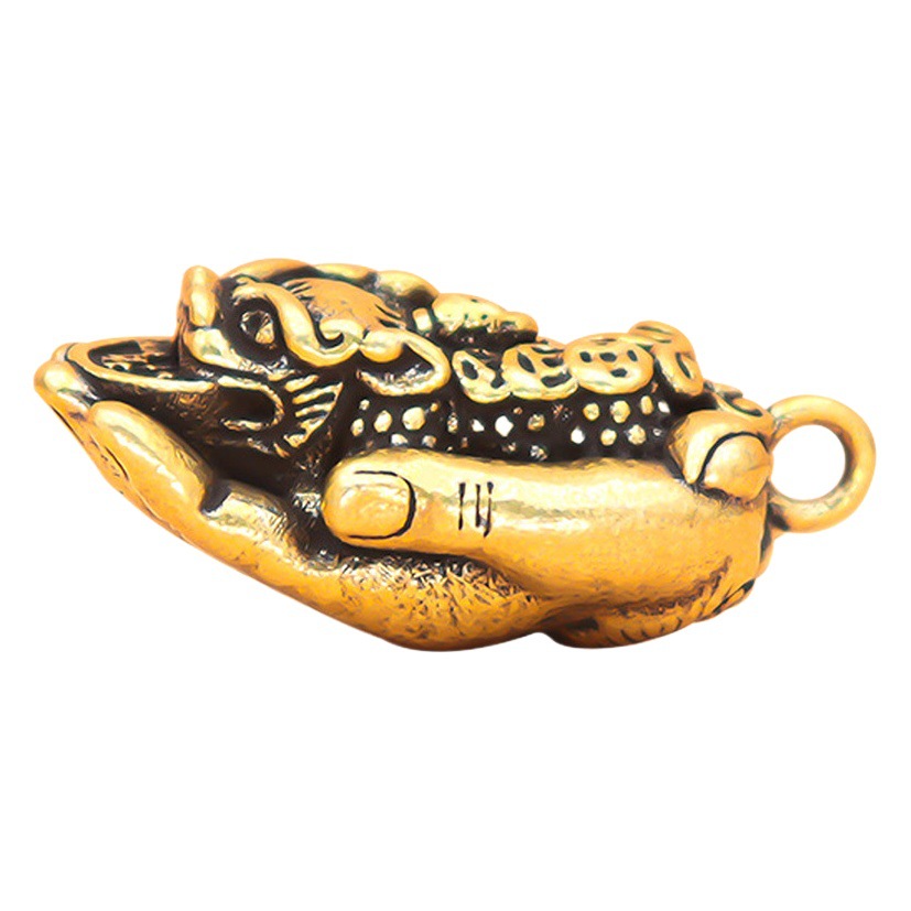 Lucky Country Tide Pixiu Pendant Brass Keychain Pendant Stall Small Commodities New Customers Enjoy Gift Small Gift Wholesale