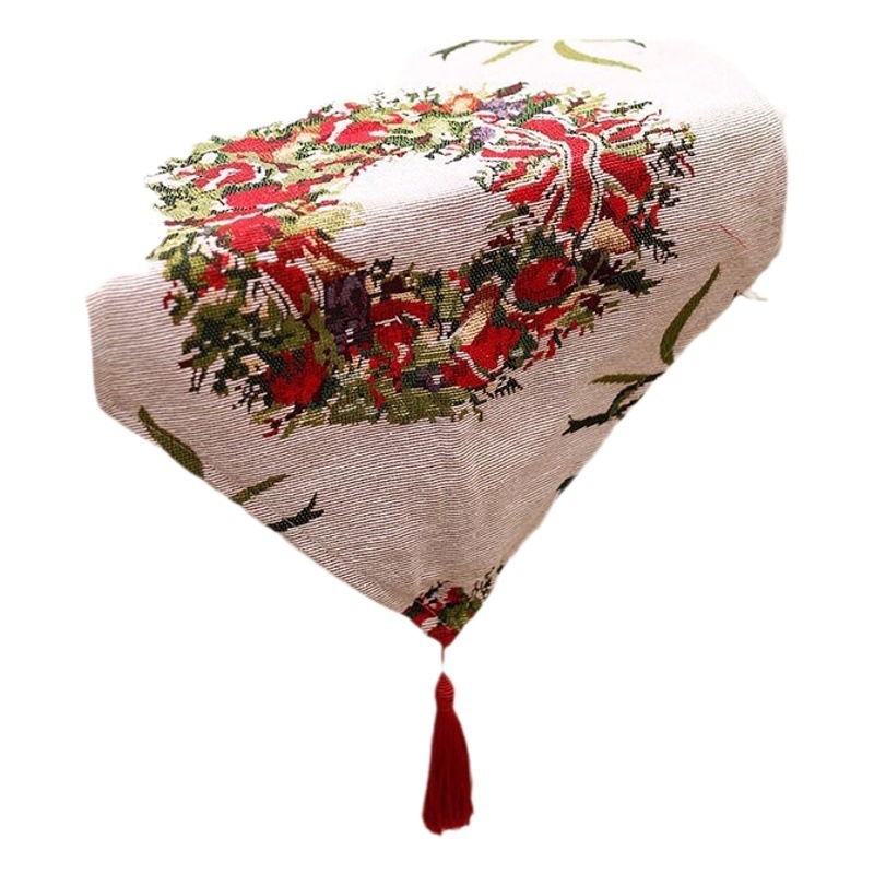 Christmas Table Decoration Home Home Shop Placemat Table Flag Christmas Decoration Scene Layout Tablecloth Hanging Cloth