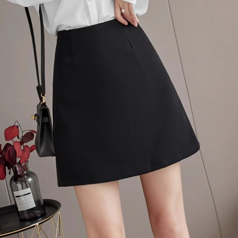 French Hip Suit Skirt Hot Girl High Waist Skirt Women's Spring Fashion Slimming Small A- line Skirt