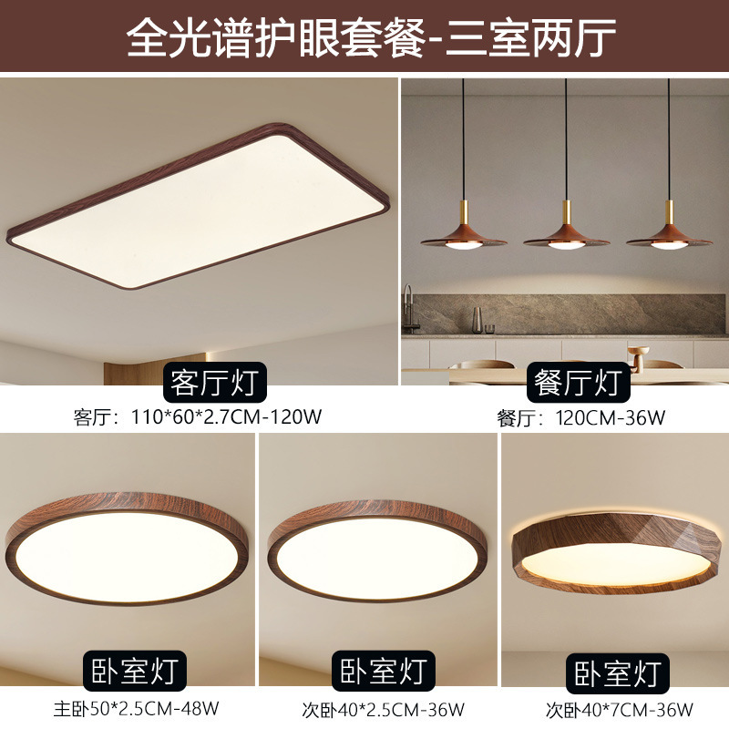 Picture of Japanese Ultra-Thin Bedroom Ceiling Lamp Modern Simple High Cri Second Bedroom Study Lamp Mid-Century Style Round Master Bedroom Lamp