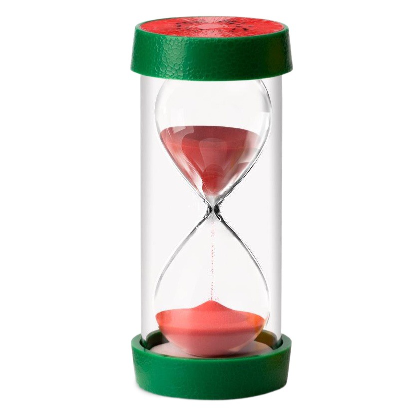 Picture of Glass Transparent Timer Creative Decompression Home Living Room Desktop Decoration Fruit Hourglass Sand Bottle Decoration Supplies