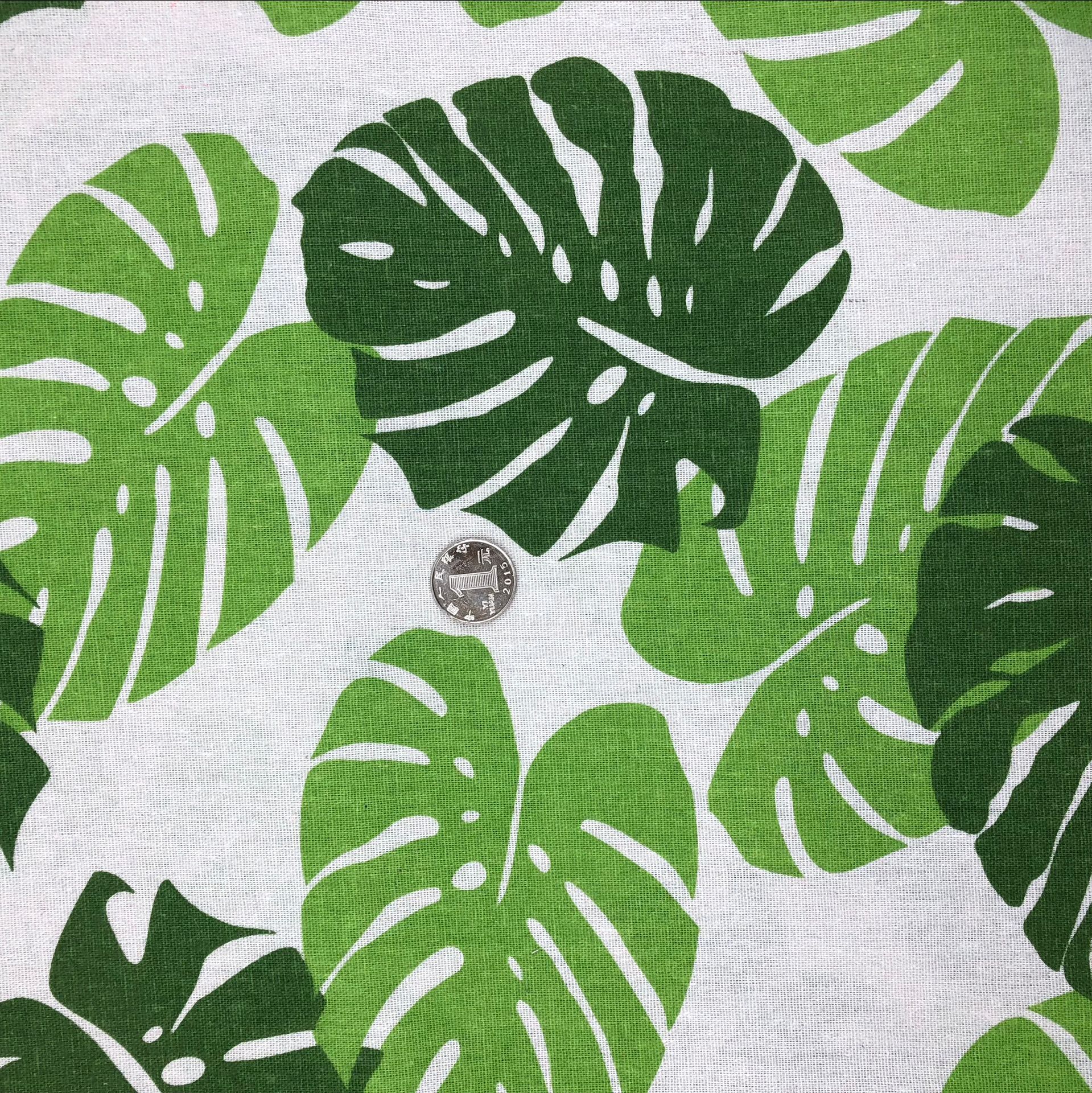Picture of Polyester Cotton Spinning Linen Fabric Fresh Print Turtle Back Cedar Deer Tablecloth Pillow Storage Basket Cloth