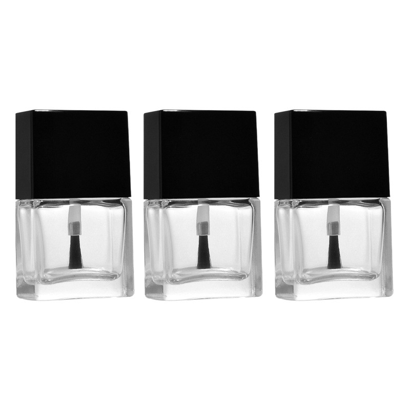 Source manufacturer 13ml nail polish glass bottle nail polish glass empty bottle brush foundation glass bottle