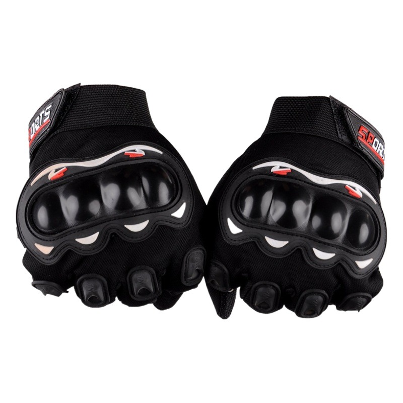 Picture of Full-Finger Off-Road Spring, Summer and Autumn Cycling Half-Finger Motorcycle Cycling Gloves Outdoor Hard Shell Hand Guard Protective Motorcycle Gloves
