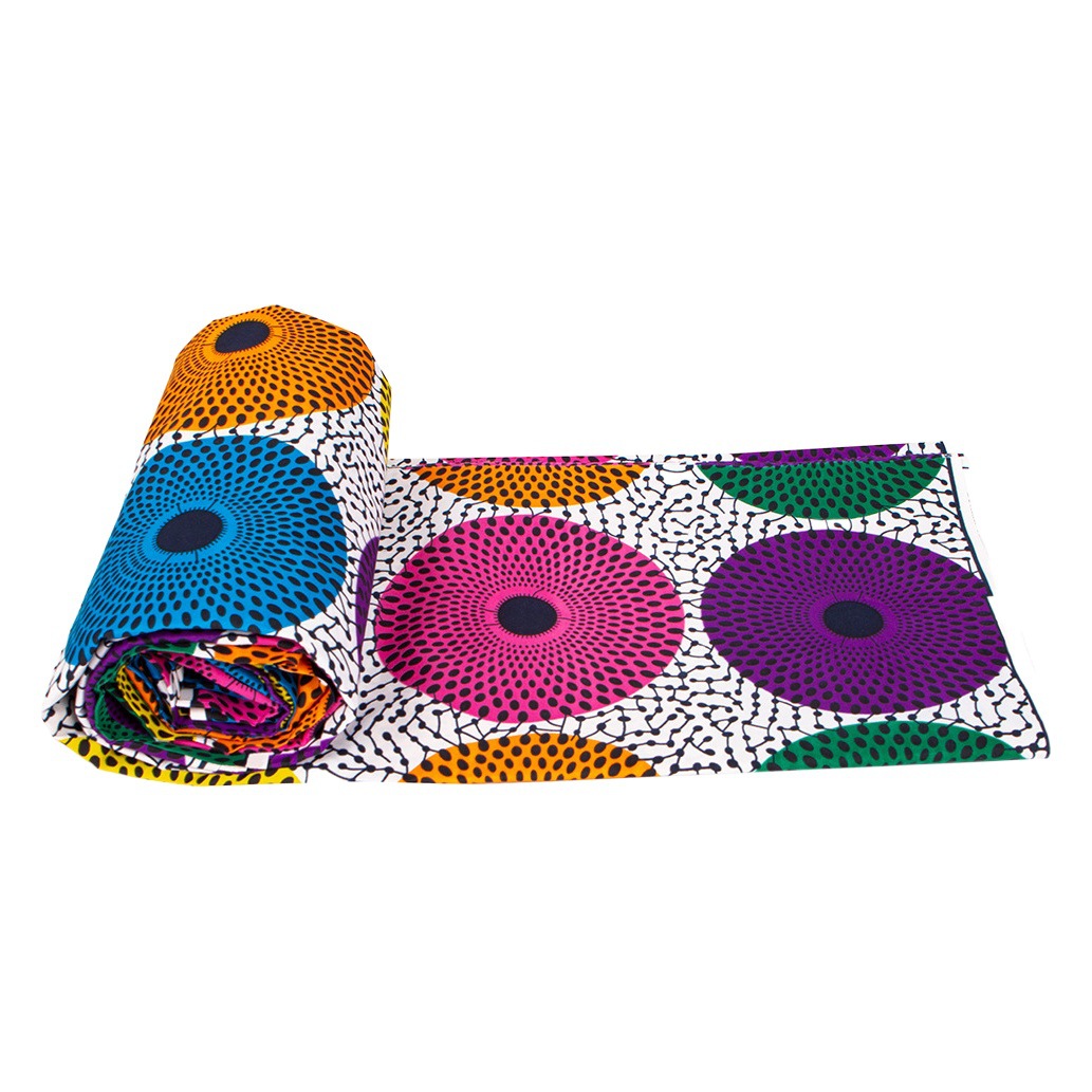 Cross-border supply of African printed polyester batik fabric African clothing fabric a generation of Ankara batik cloth