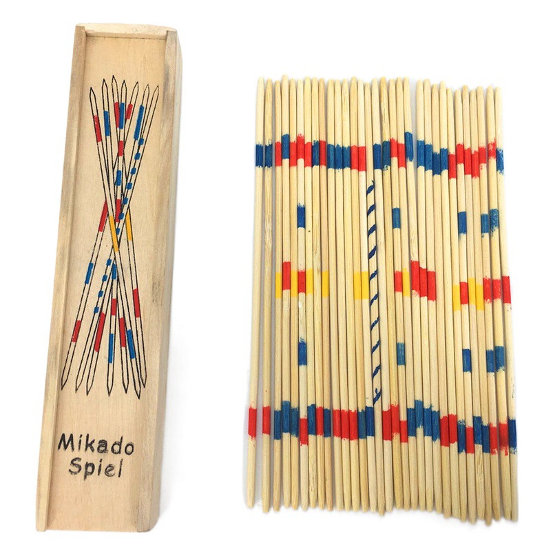 Parent-Child Interactive Game Stick Picking Stick Table Game Wooden Boxed Classic Game Stick Wooden Children's Desktop Toy