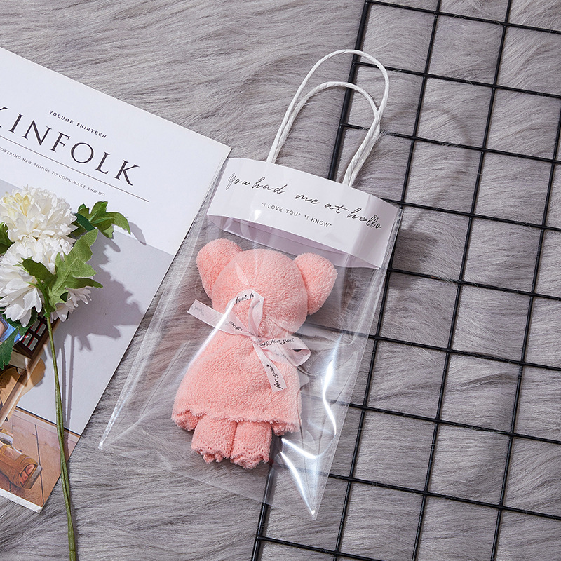 Picture of Bear Towel Souvenir Wedding Opening Small Gift Kindergarten Graduation Wedding Shop Creative and Practical Return Gift Wholesale
