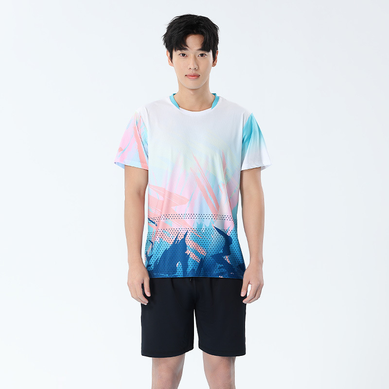 Picture of 2025 New Badminton Suit Women's Suit Quick-Drying Korean Version Men's Volleyball Table Tennis Game Training Team Suit Printing