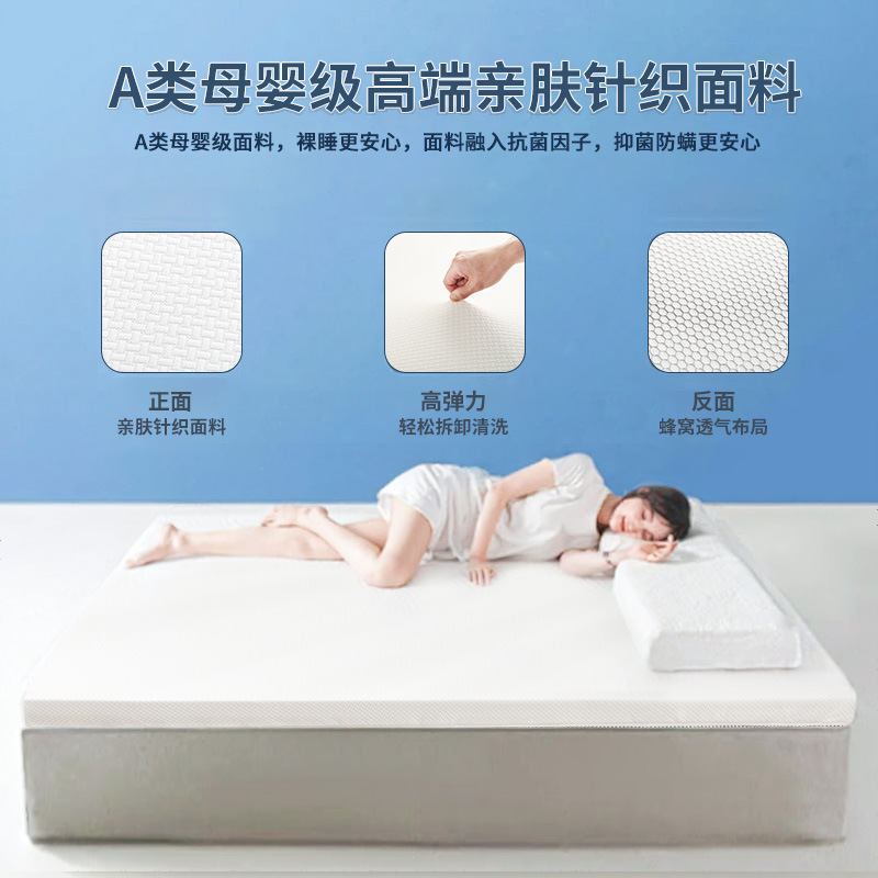 Picture of Removable Sponge Mattress for Single or Double Use, Soft Pad for Hotel Tatami, Student Dormitory, Rental Apartment, Thickened and Comfortable