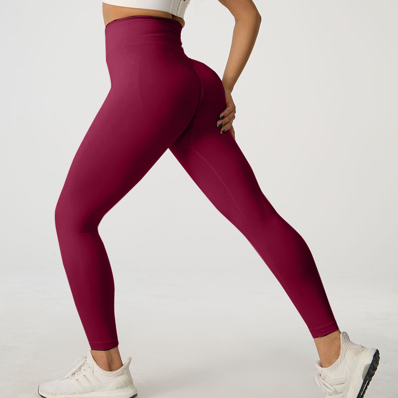 Picture of Wholesale spring peach hip yoga pants sports cycling pants quick-drying yoga clothing high waist tight fitness pants generation hair