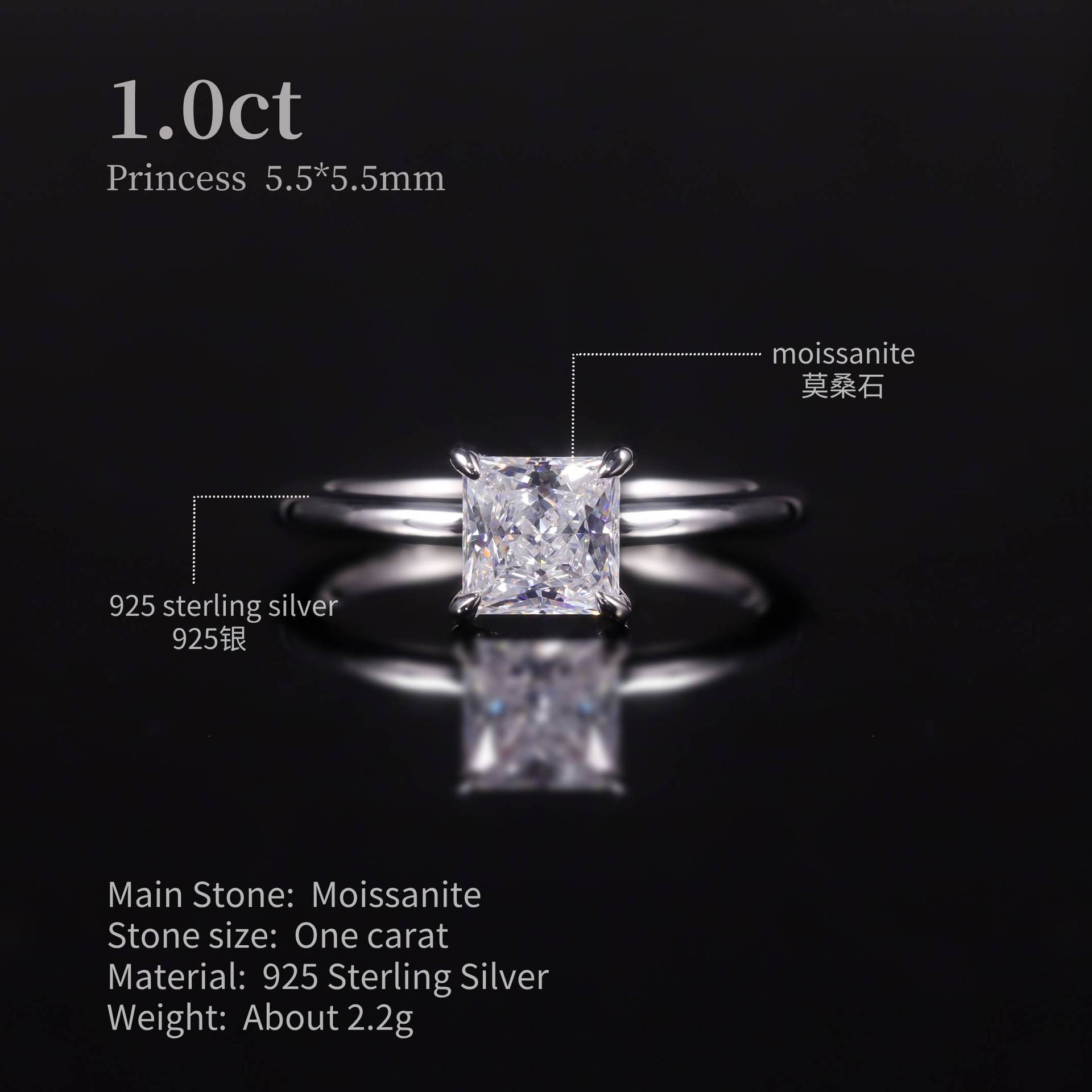 supercustom Ultra-fixed Wedding Ring [Shanhai Series Ranchao] Hot Edition s925 Silver Moissanite Ring