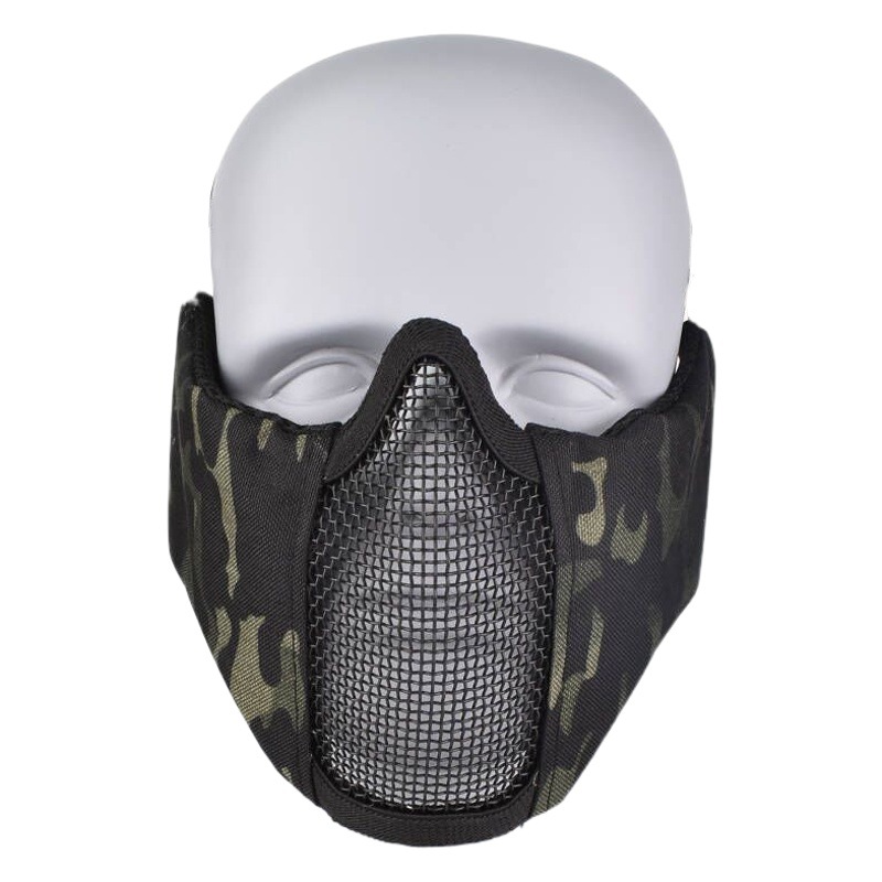 Zlang Factory Wholesale Battlefield Elite Upgrade Ear Protection Mask Outdoor Riding Breathable Steel Wire Tactical Surface