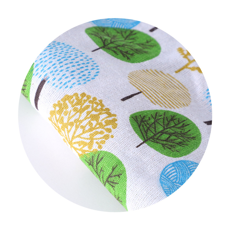 Picture of Wholesale apple tree linen fabric fashion cotton clothing lining sofa printed tablecloth curtain pillow fabric