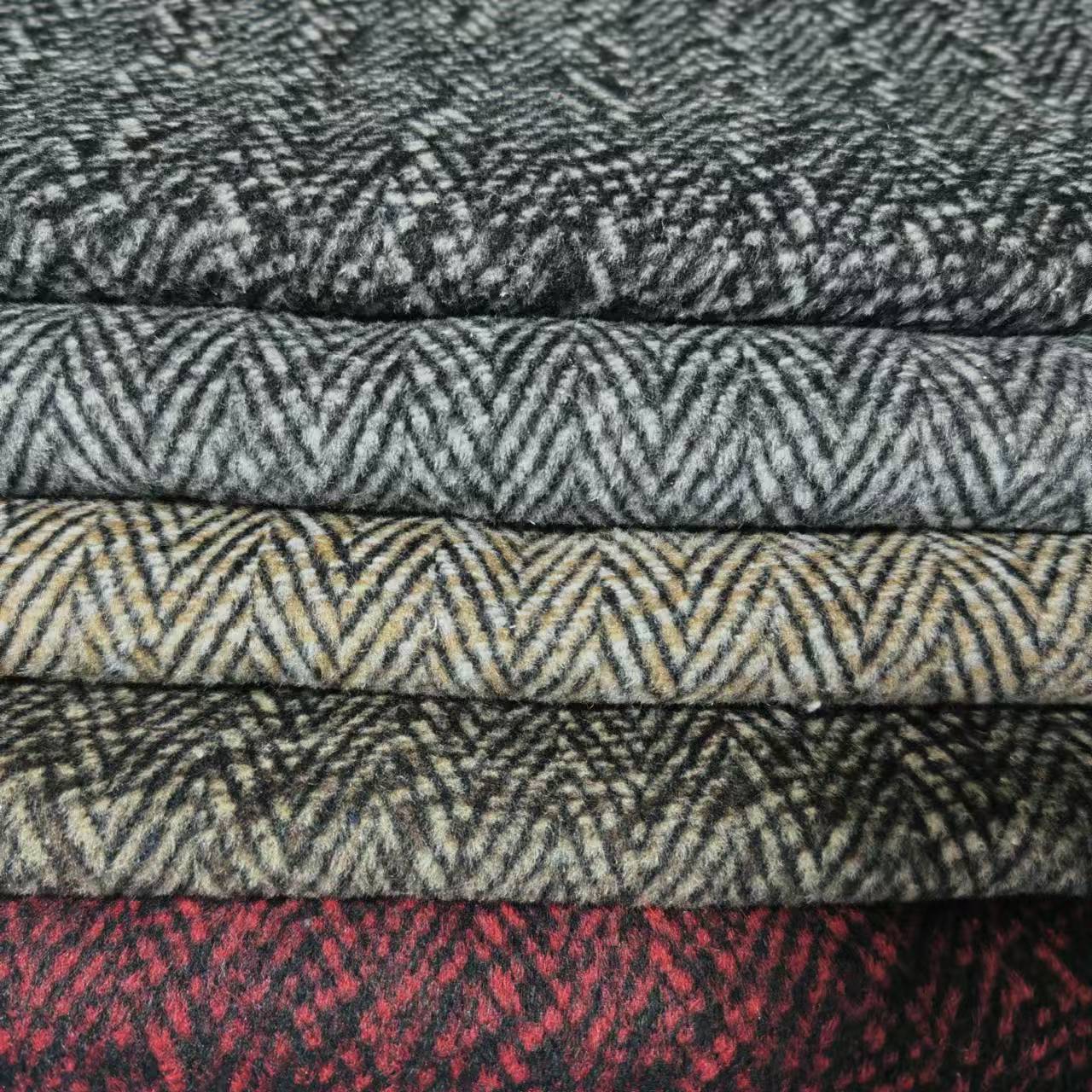 Picture of Shaoxing factory in stock autumn and winter fancy hair herringtop suit fashion shoes and hats bags woolen woolen cloth
