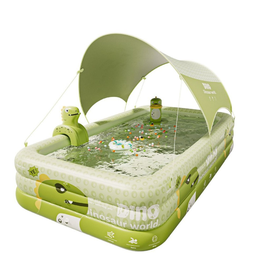 Picture of Jiashu Swimming Pool Home Outdoor Large Inflatable Pool Thickened Plastic Baby Baby Children Inflatable Swimming Pool