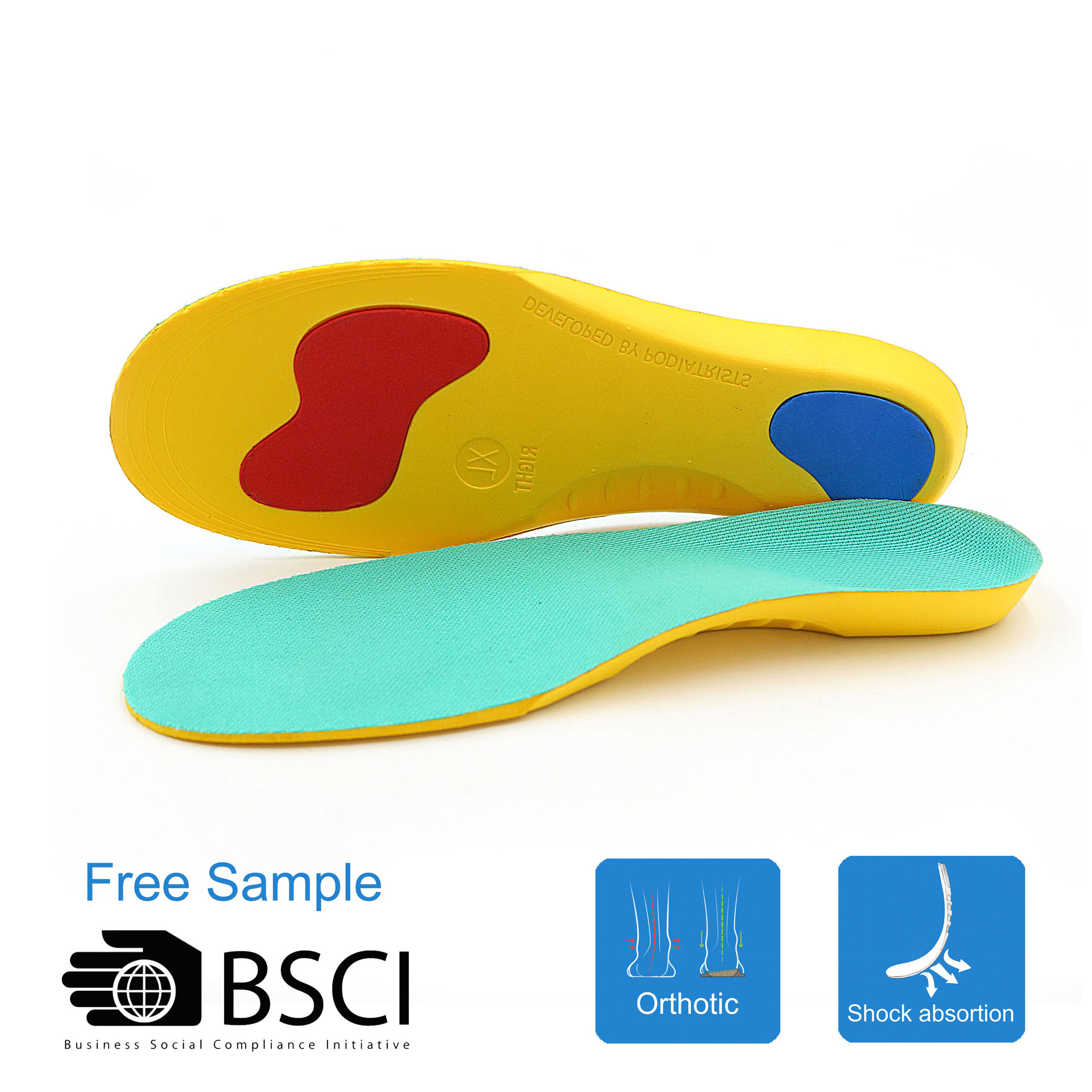 Children's inner eight-character corrective insole foot-inside-out XO type leg baby flat foot support orthopedic insole