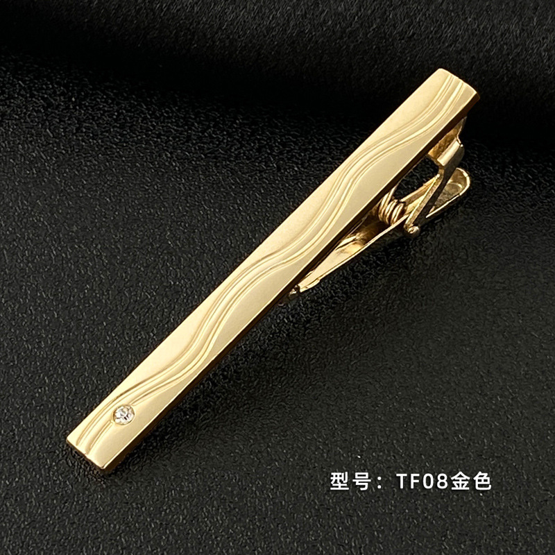 Picture of Men's Tie Clip Manufacturer Direct Sales Yiwu Cross-Border Business Metal Tie Clip Tieclips Bow Tie Business Style