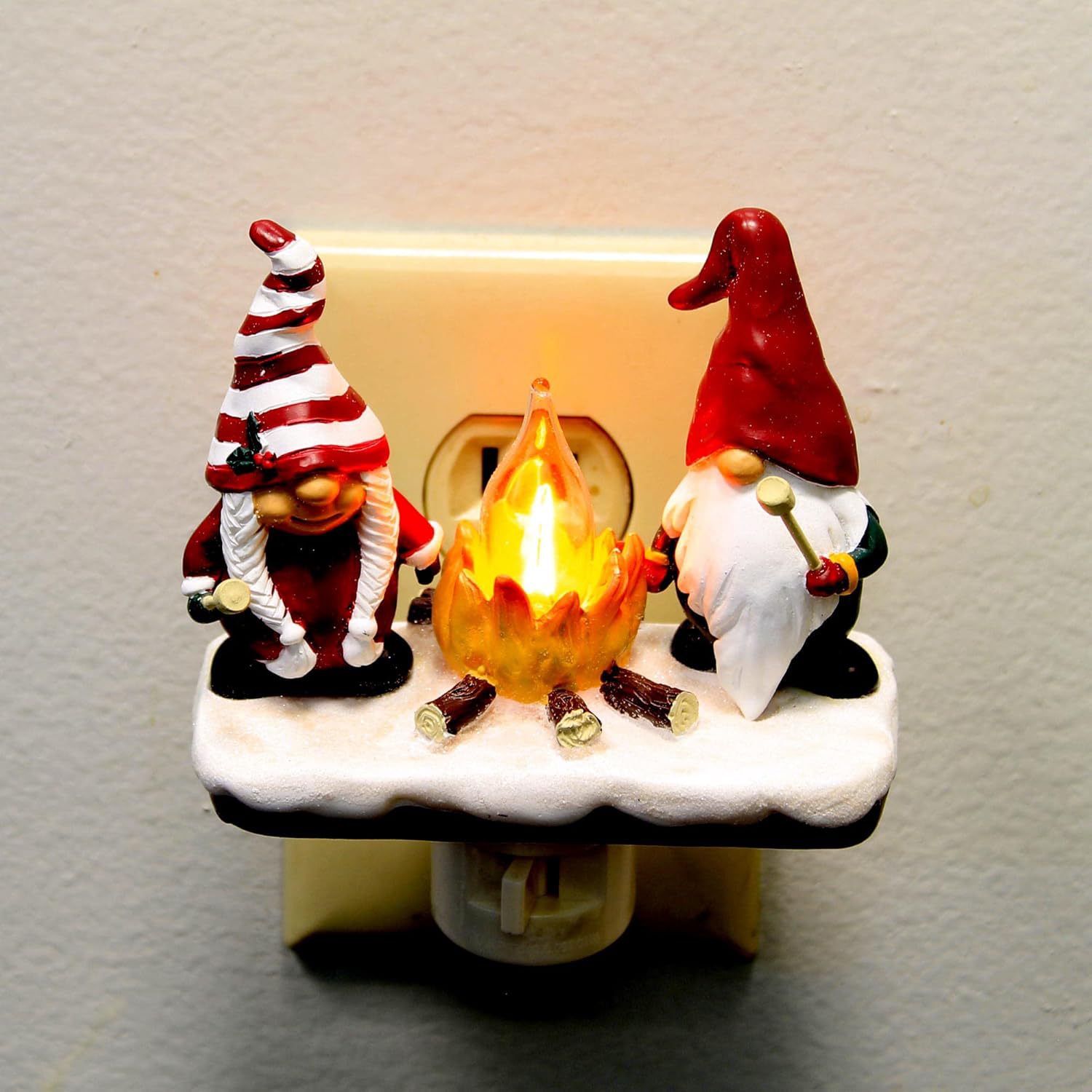 Ghost Campfire Flickering Nightlight Halloween ghost fire flashing night light