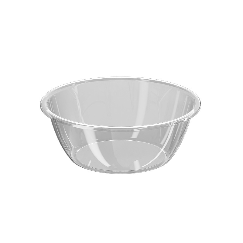 Picture of ZT1035 Light Luxury Thickened Washbasin Student Dormitory Washbasin Footbath Vegetable Washing Basin Crystal Drop-Resistant Round Household