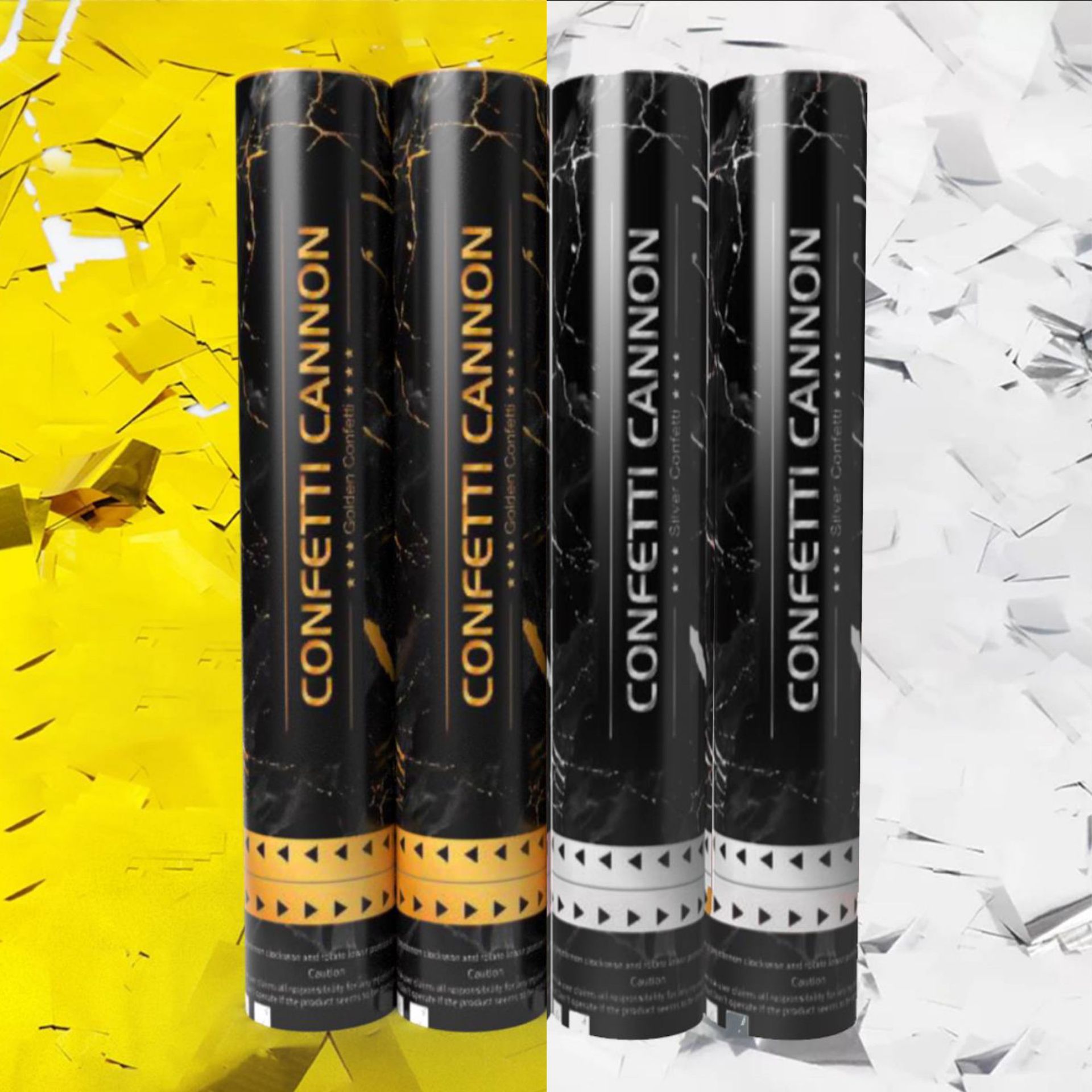 New product Amazon cross-border golden silver confetti salute fireworks bar ktv celebration atmosphere props