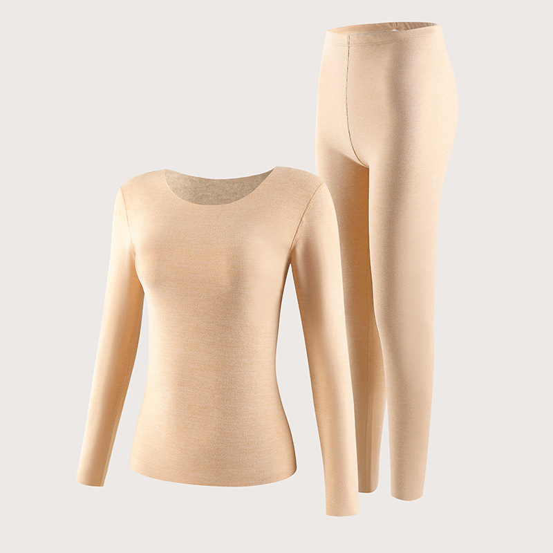 Picture of TikTok New Cashmere Silk Thermal Underwear suit Women's Autumn Clothes and Pants High Quality Niche Thickened All-match