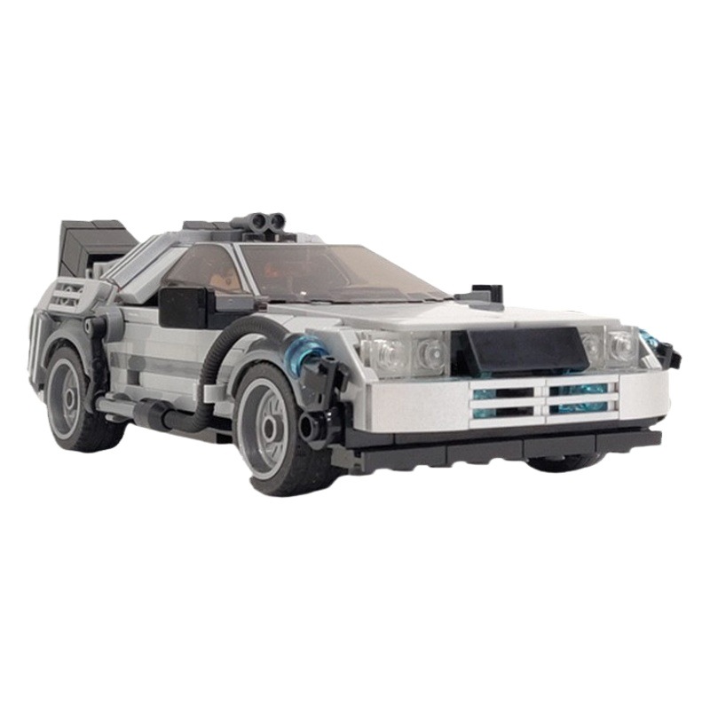 Domestic assembled building blocks MOC-108607 compatible with Lego deloning Time Machine car Boy model toy
