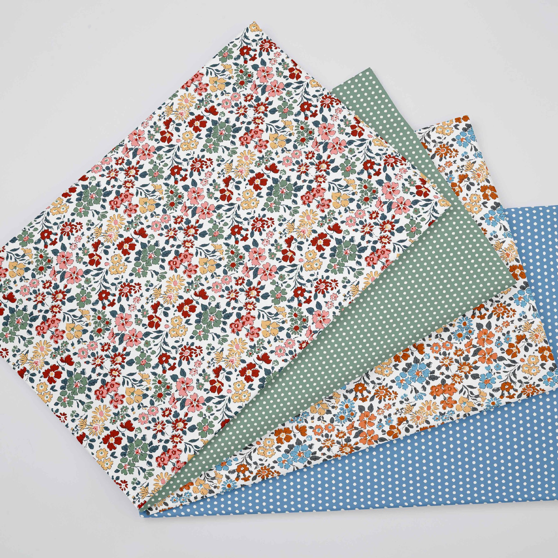 Wholesale Supply of 1.6m Widths 133*72 Twill Digital Printed Fabric Floral Polka Dot 40S Jet Cotton Fabric